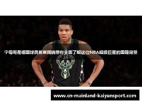 字母哥是哪国球员答案揭晓带你全面了解这位NBA超级巨星的国籍背景