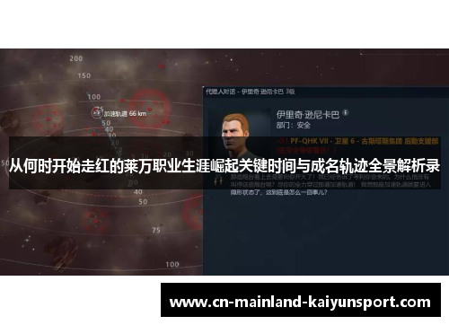 从何时开始走红的莱万职业生涯崛起关键时间与成名轨迹全景解析录