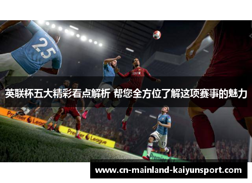 英联杯五大精彩看点解析 帮您全方位了解这项赛事的魅力