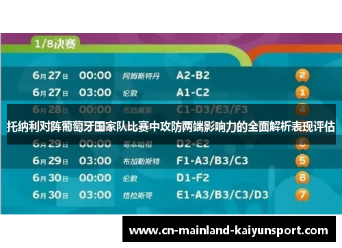 托纳利对阵葡萄牙国家队比赛中攻防两端影响力的全面解析表现评估